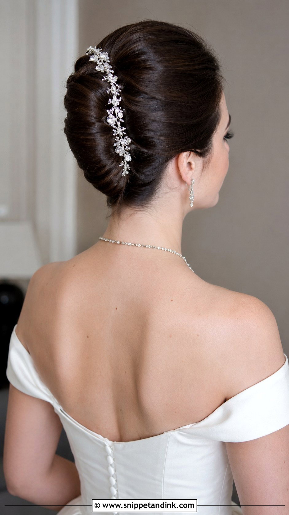 Classic French Twist Bridal Updo - Snippet and Ink - 20 Hair Model for Wedding Ideas