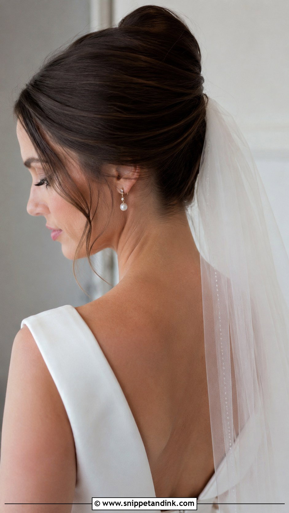 Classic French Twist Updo - Snippet and Ink - 20 Bridal Hair Updo Front View Ideas