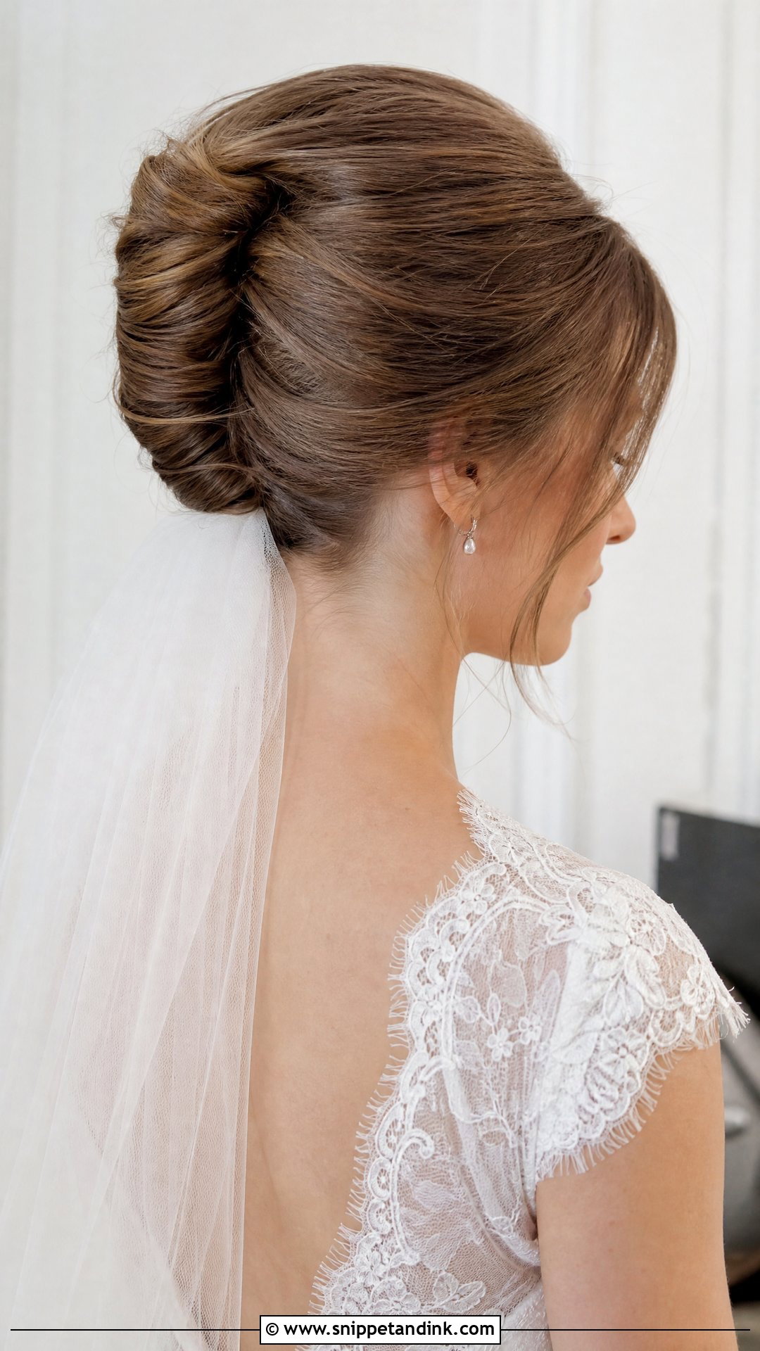 Classic French Twist Updo - Snippet and Ink - 20 Sleek Wedding Updo Ideas
