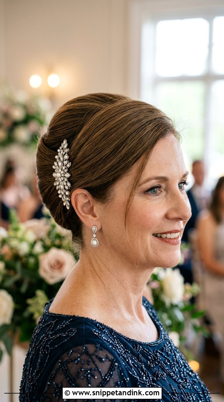 Classic French Twist Updo - Snippet and Ink - 20 Bride Mom Hairstyle Ideas