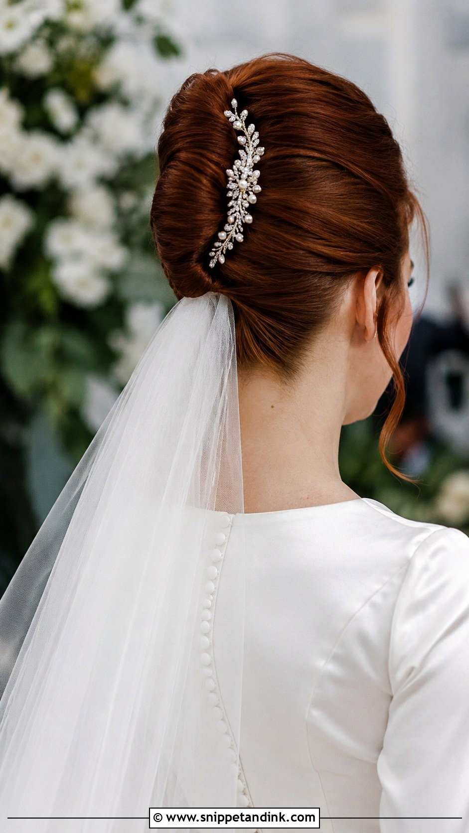 Classic French Twist Updo - Snippet and Ink - 25 Wedding Bun Hairstyle Ideas