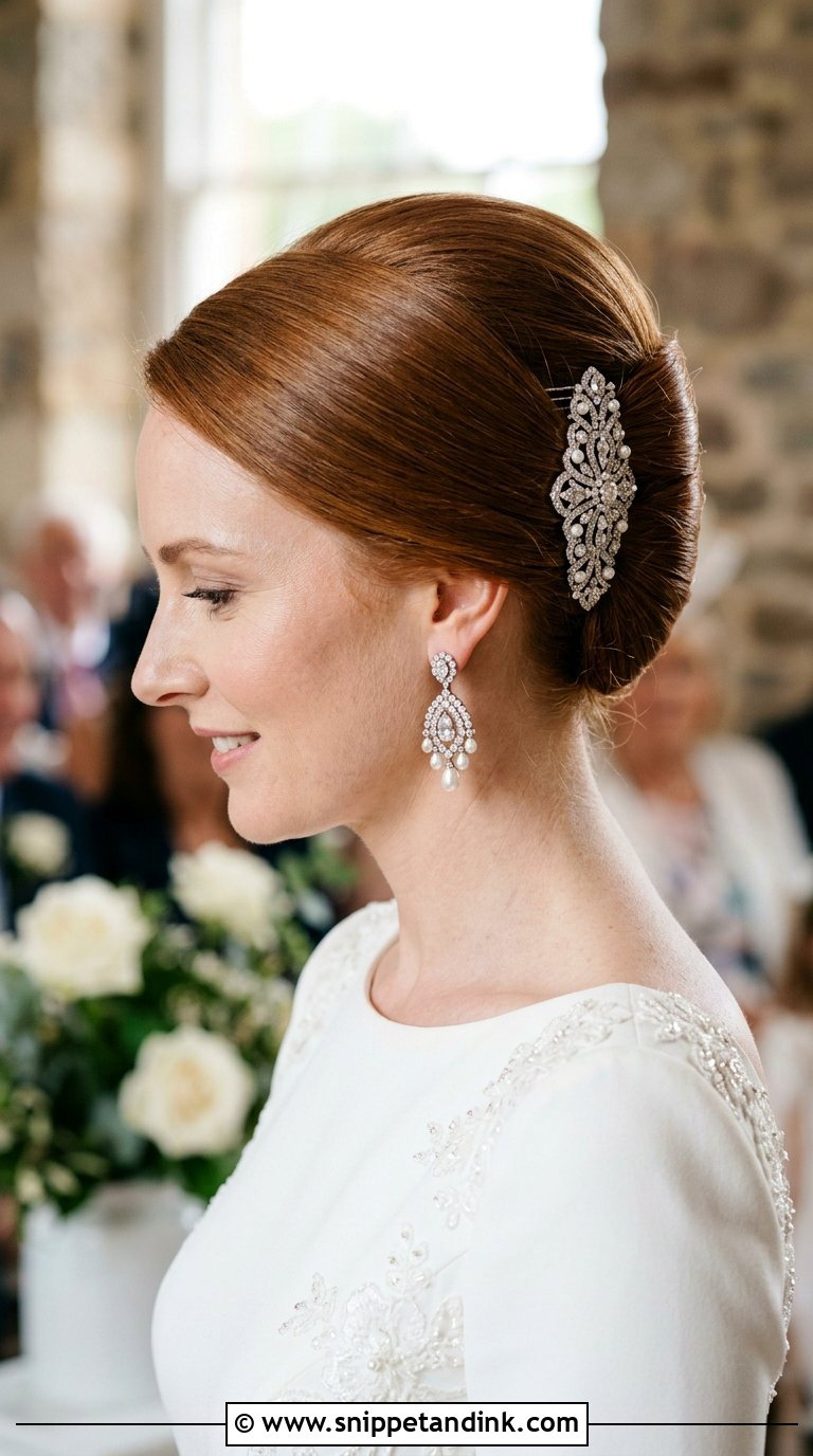 Classic French Twist Updo - Snippet and Ink - 20 Bridal Hair Do Ideas