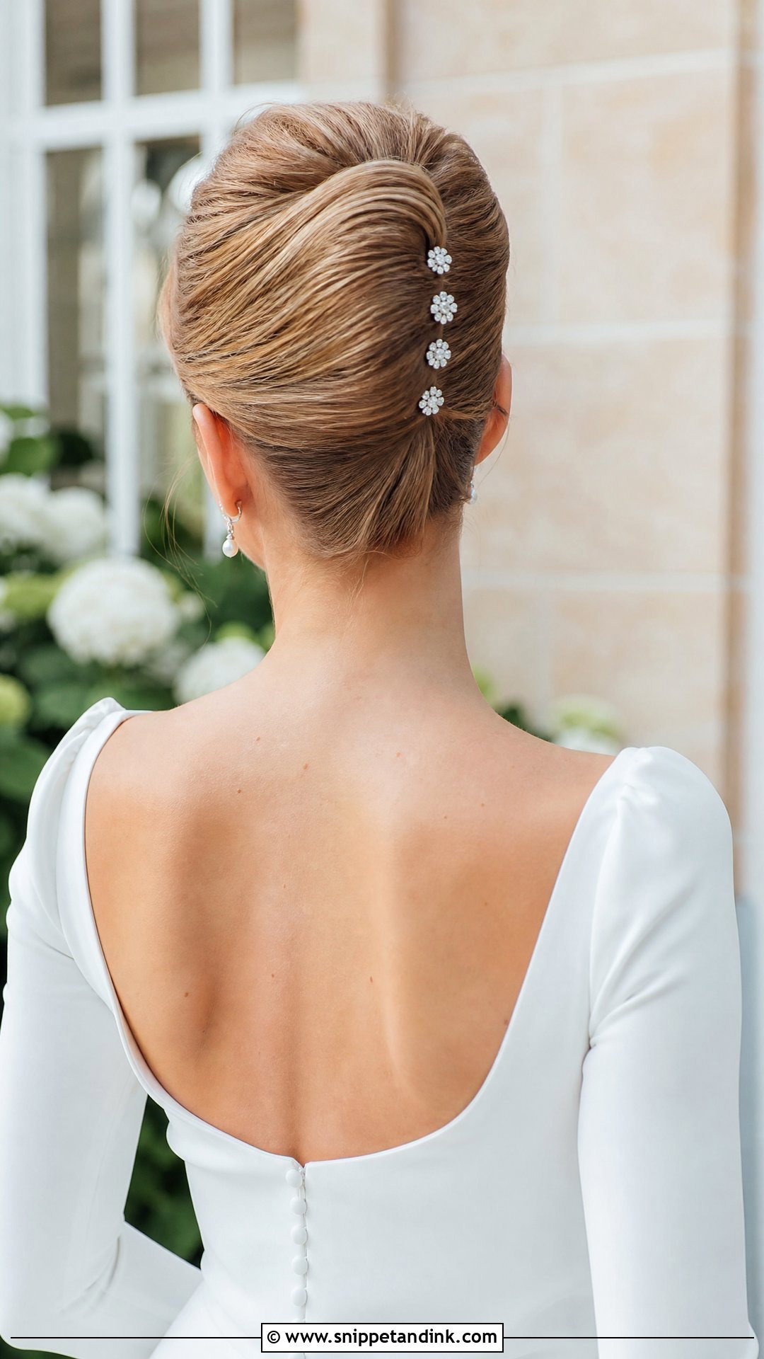 Classic French Twist Wedding Hair - Snippet and Ink - 25 2025 Bridal Hair Ideas