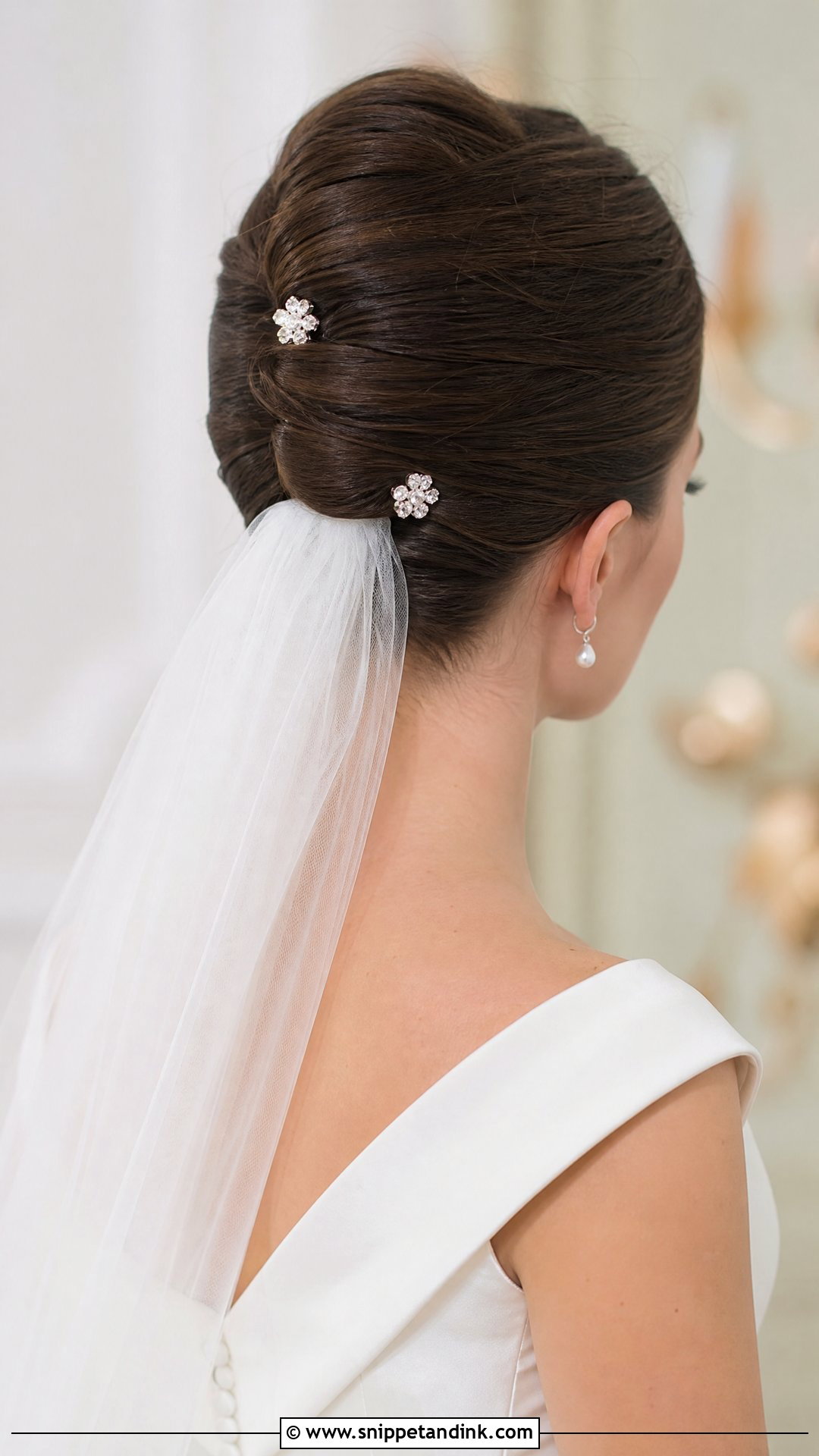 Classic French Twist Wedding Hairstyle - Snippet and Ink - 30 Bride Wedding Hair Styles