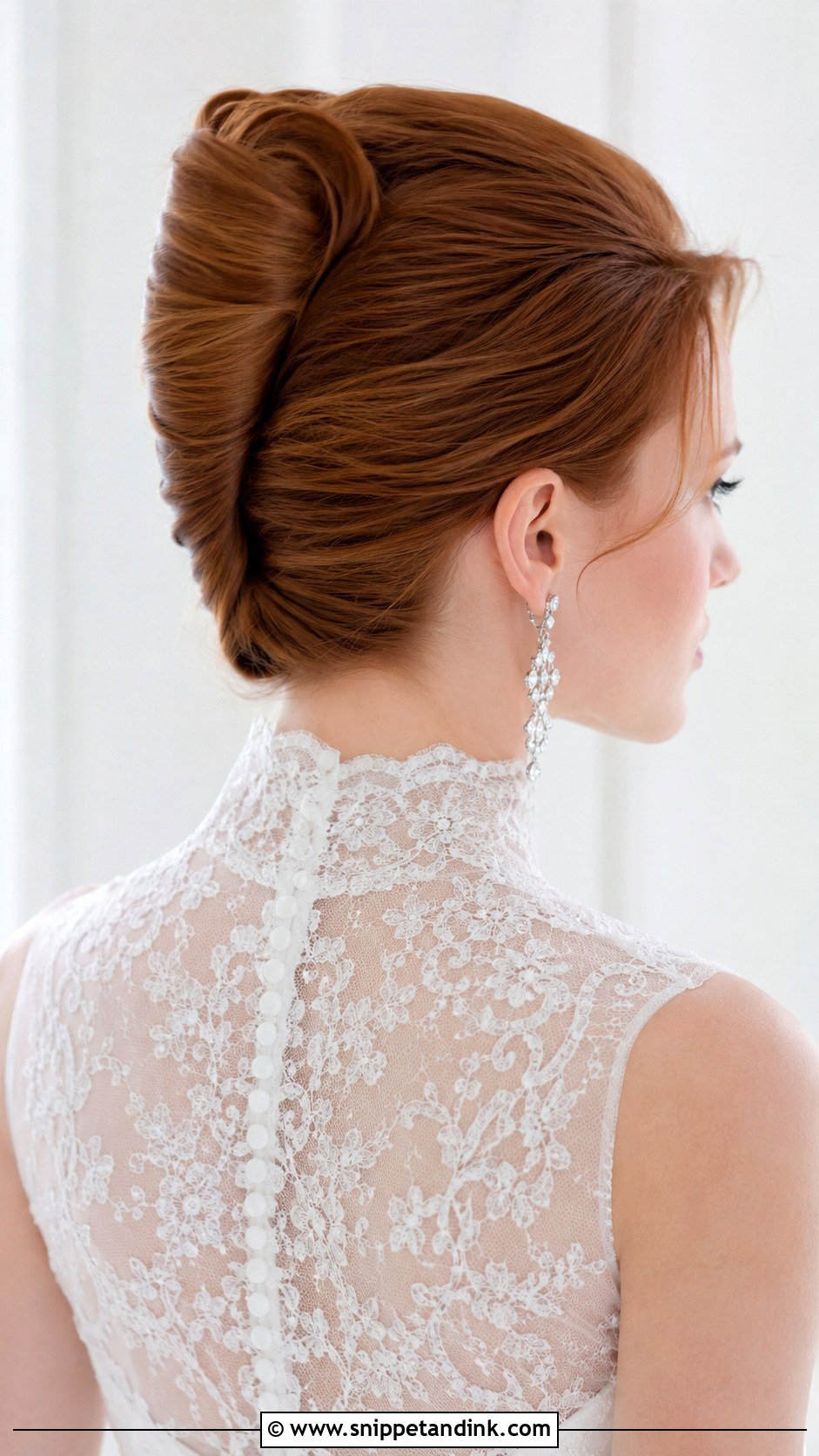 Classic French Twist Wedding Hairstyle - Snippet and Ink - 35 Bride Hairstyles