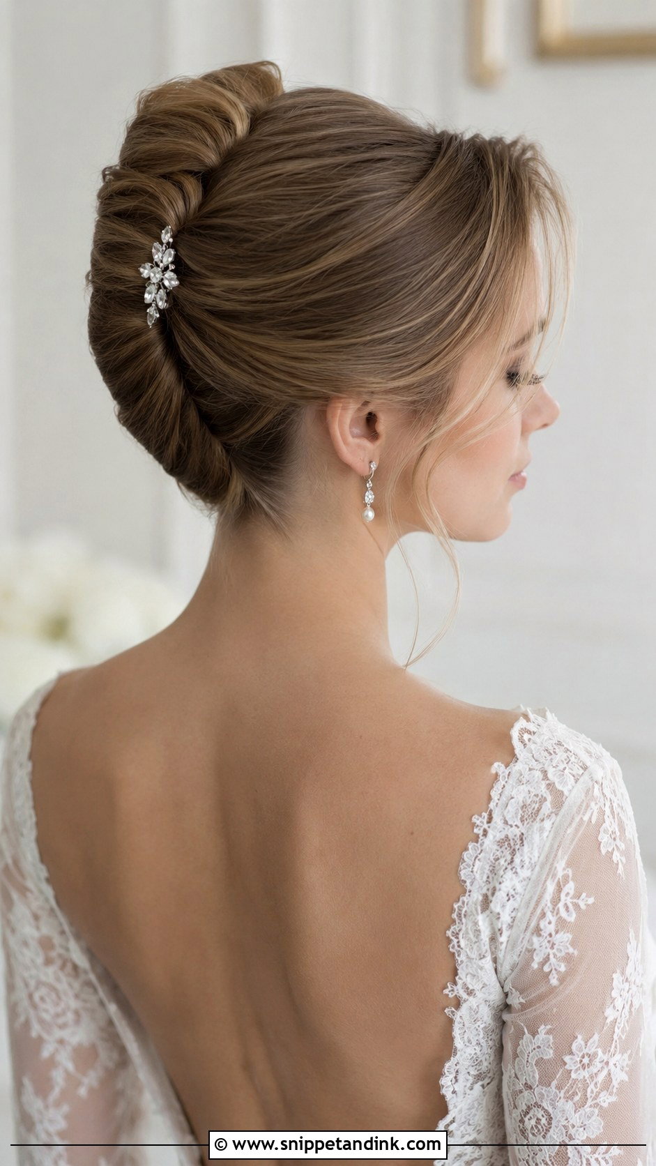 Classic French Twist for Brides - Snippet and Ink - 25 Classy Bridal Hair Ideas