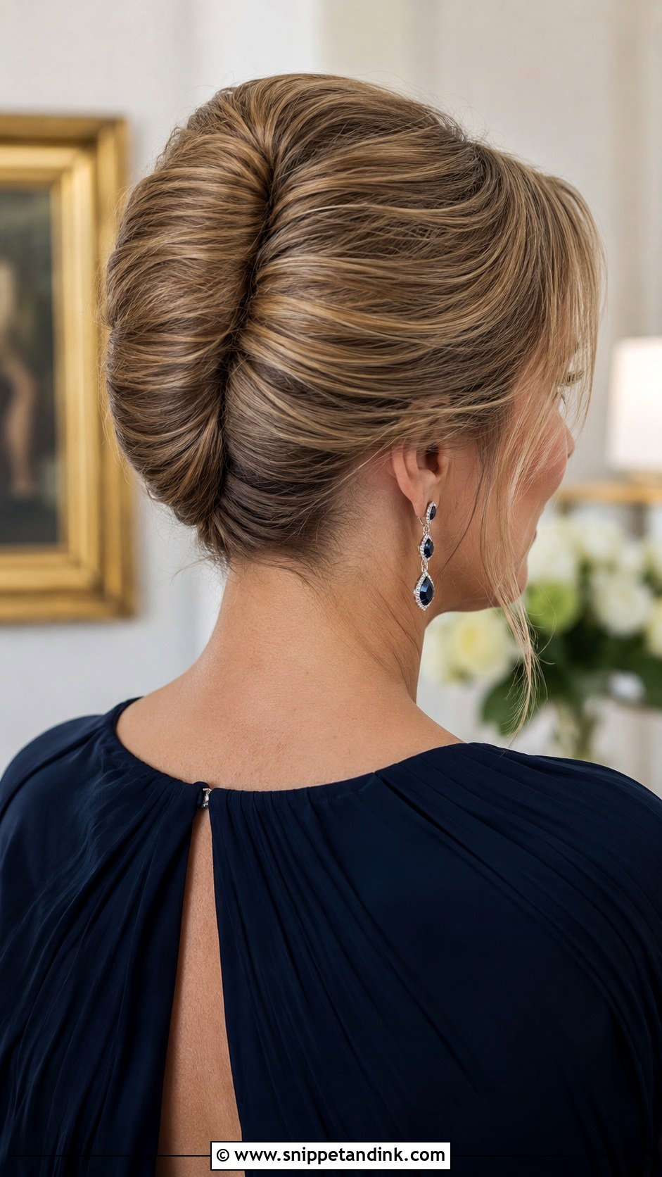 Classic French Twist for Mother of the Bride - Snippet and Ink - 25 Wedding Hair for Mother of the Bride Ideas