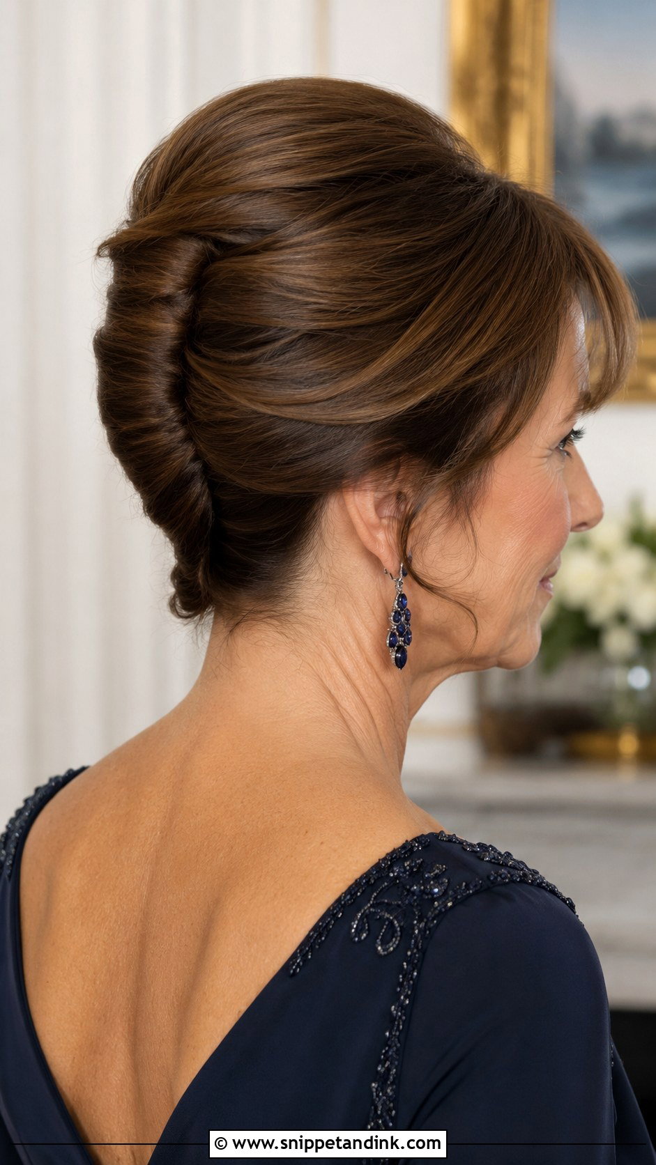 Classic French Twist for Mother of the Groom - Snippet and Ink - 20 Hair Styles for Mother of the Groom