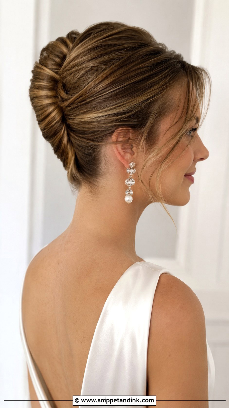 Classic French Twist for Short Hair - Snippet and Ink - 20 Cute Wedding Hairstyles for Short Hair