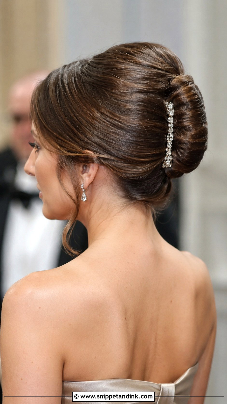 Classic French Twist for Short Hair - Snippet and Ink - 20 Hair Styles for Short Hair Wedding Ideas
