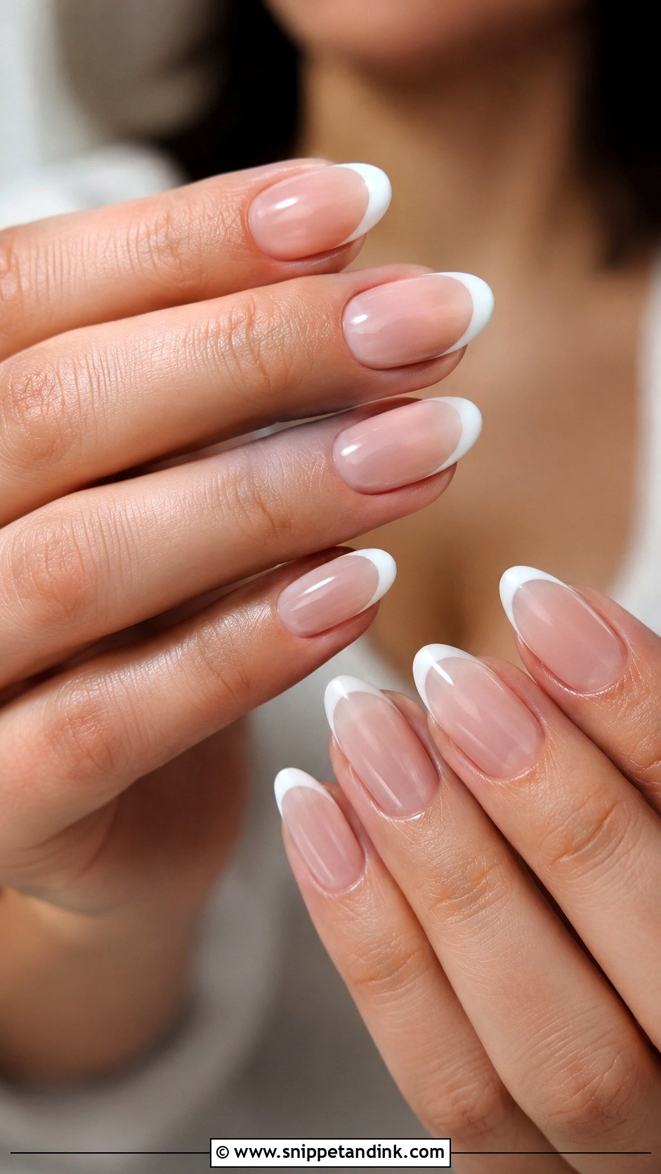 Classic French Wedding Dip Nails - Snippet and Ink - 20 Wedding Dip Nails for Bride