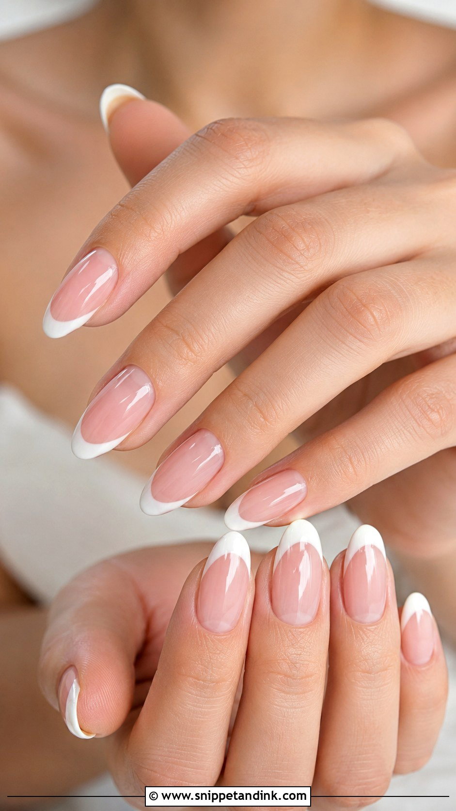 Classic French Wedding Nails - Snippet and Ink - 20 Wedding Inspo Nails