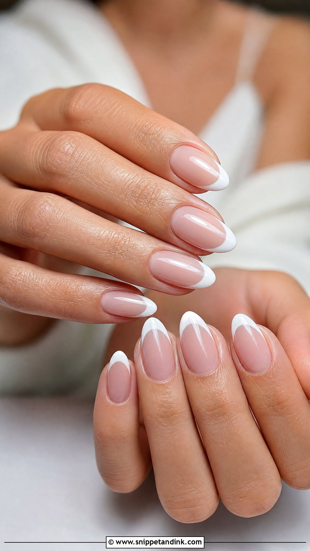 Classic French Wedding Nails - Snippet and Ink - 25 Wedding Nail Art Design Ideas