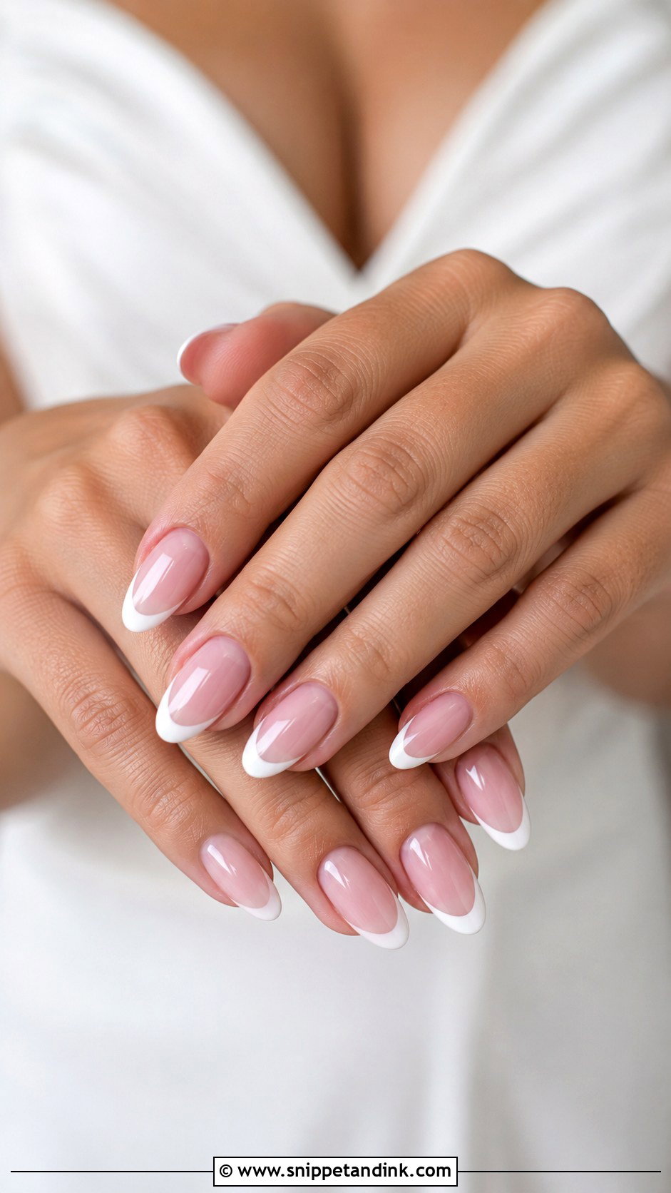 Classic French Wedding Nails - Snippet and Ink - 30 Wedding Nail Art Design for Bride Ideas