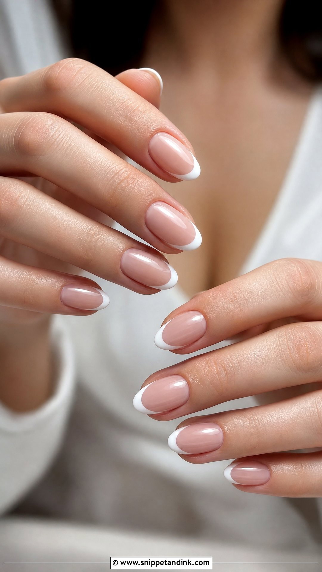 Classic French Wedding Nails - Snippet and Ink - 35 Wedding Day Nails