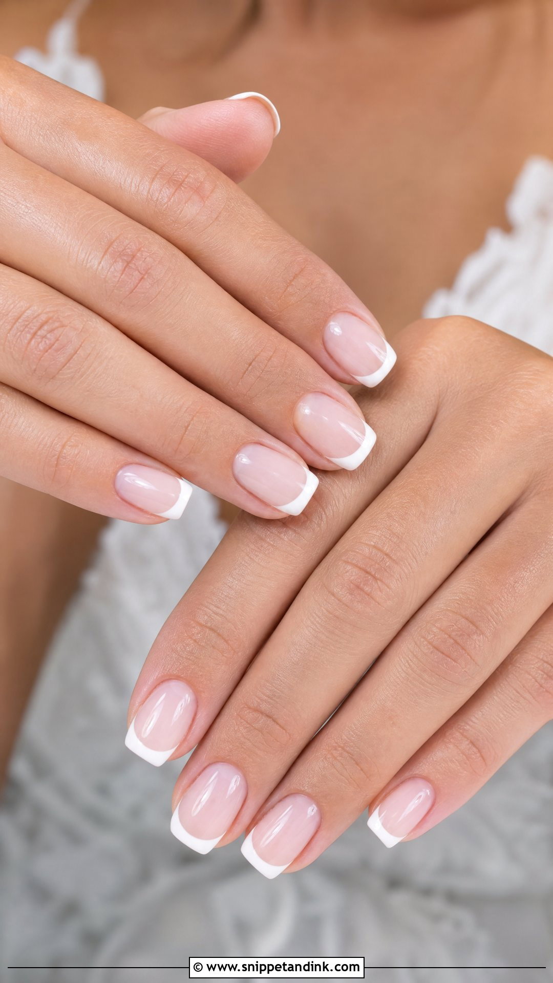 Classic French Winter Wedding Nails - Snippet and Ink - 25 Winter Wedding Nails