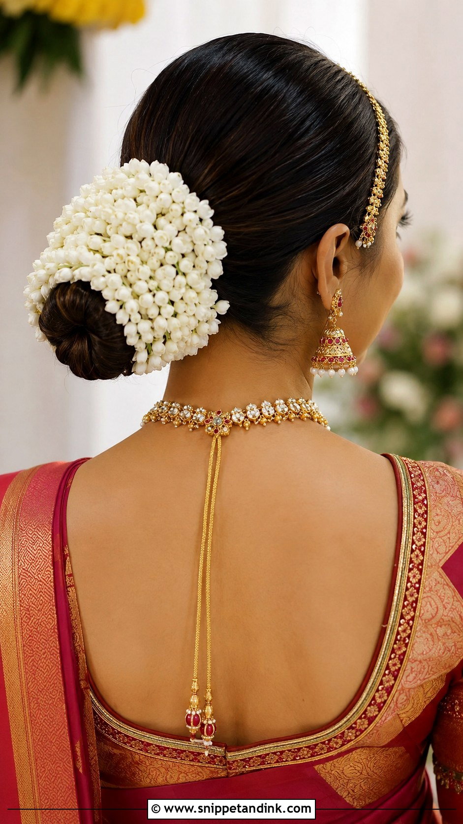 Classic Gajra Jooda Hairstyle - Snippet and Ink - 15 Jooda Hairstyle Indian Wedding Ideas