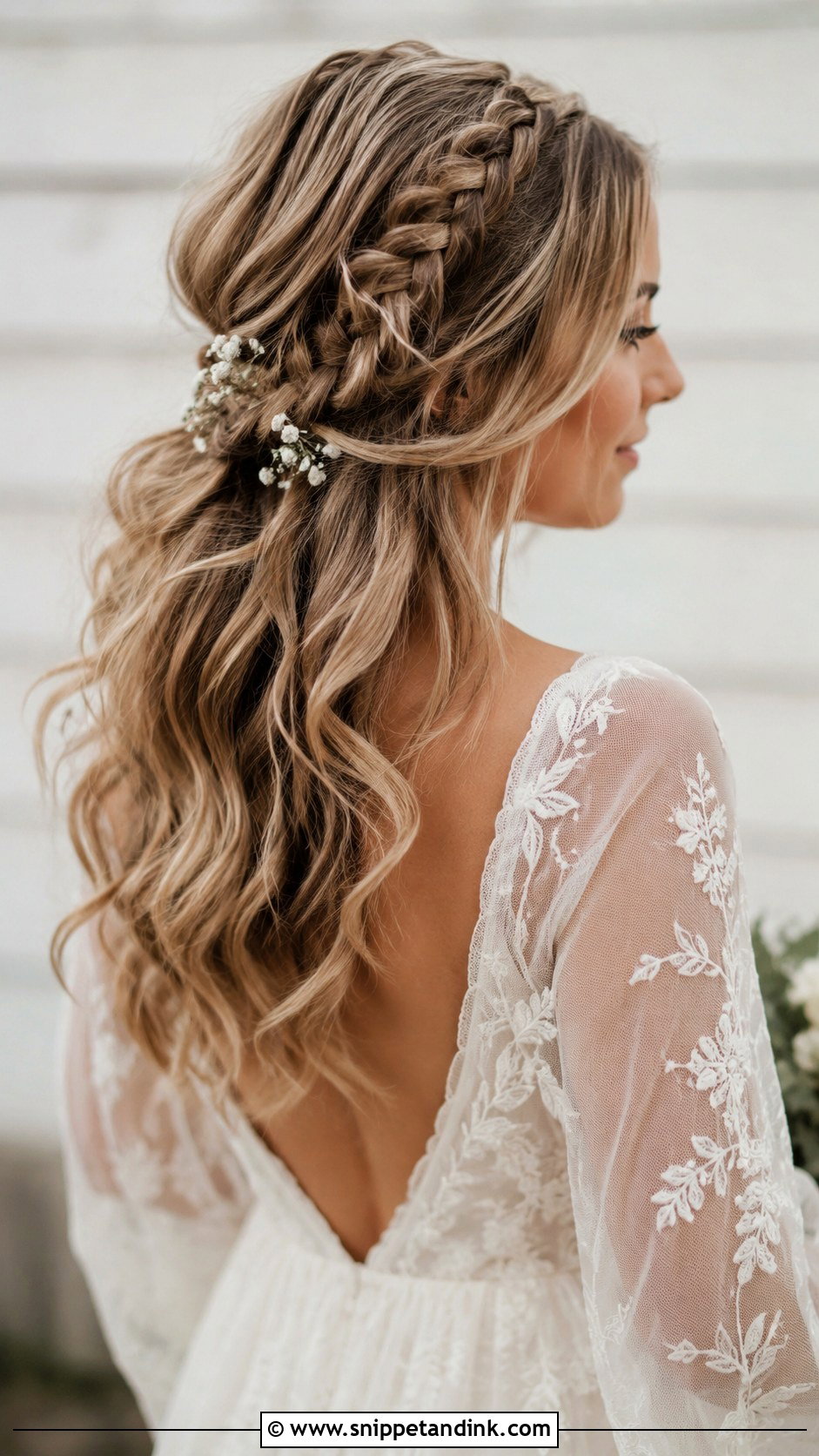 Classic Half Up Half Down Wedding Hair - Snippet and Ink - 25 Elegant Bridal Hair Ideas