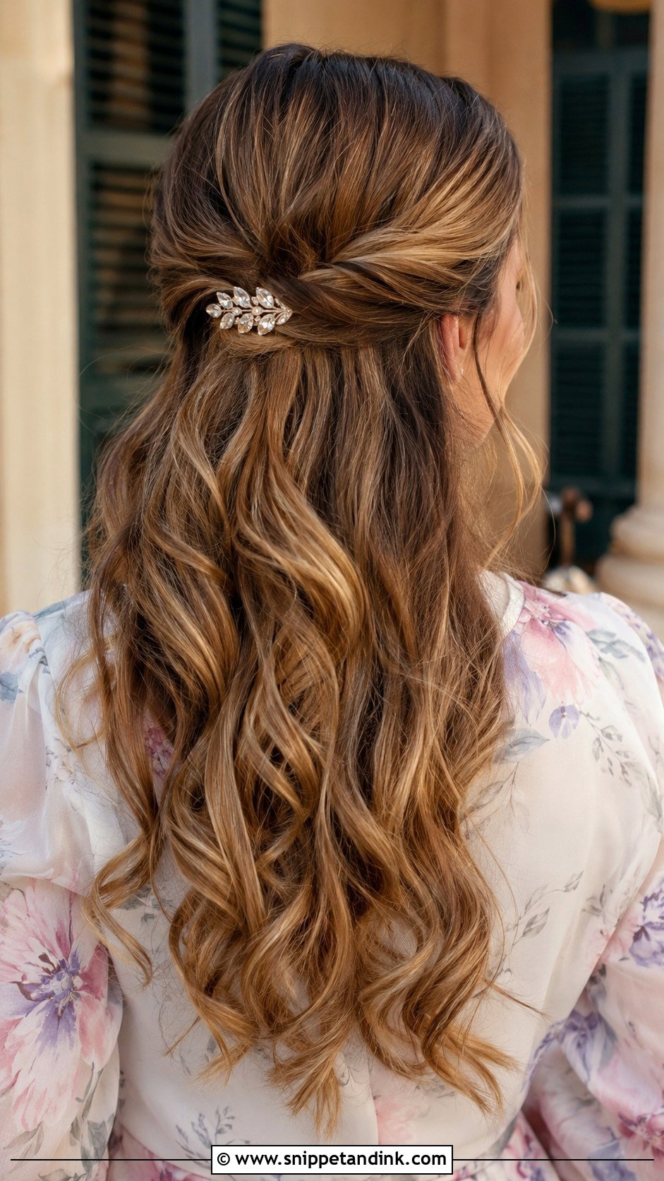 Classic Half Up Half Down - Snippet and Ink - 25 Wedding Hairstyles for Guests