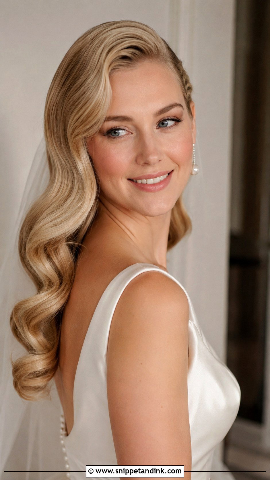 Classic Hollywood Waves Wedding Hairstyle - Snippet and Ink - 15 Hollywood Waves Wedding Hairstyle