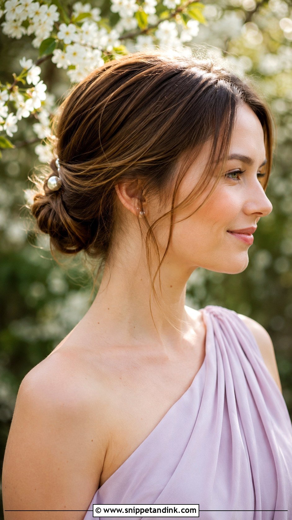 Classic Low Bun - Snippet and Ink - 35 Wedding Guest Hair Ideas