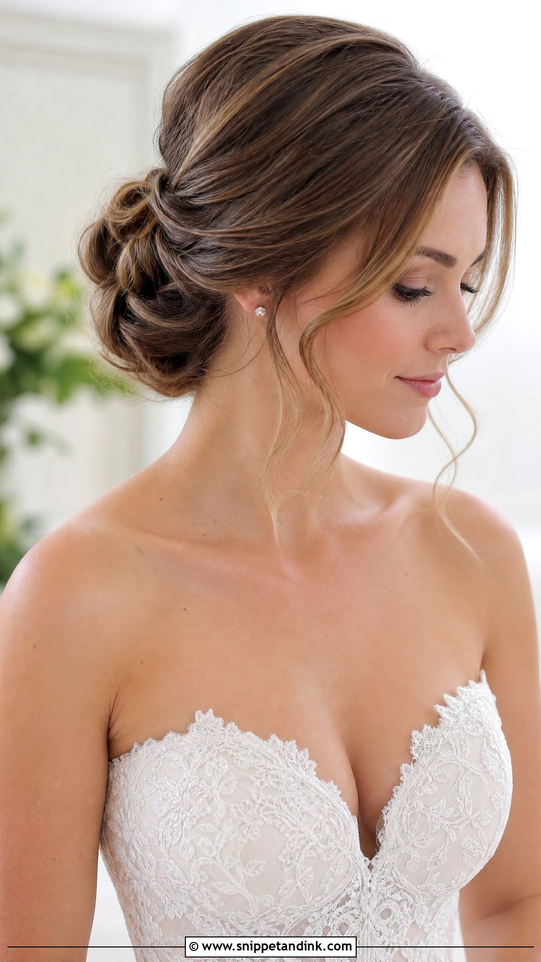Classic Low Bun Updo - Snippet and Ink - 25 Bridal Updos for Long Hair