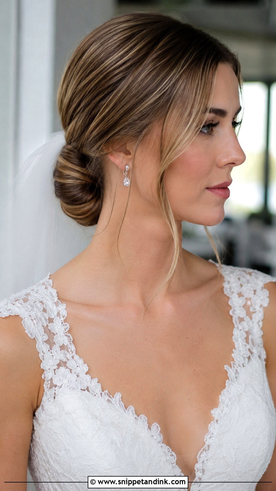 Classic Low Bun Wedding Hair - Snippet and Ink - 25 Wedding Hair Bride Ideas