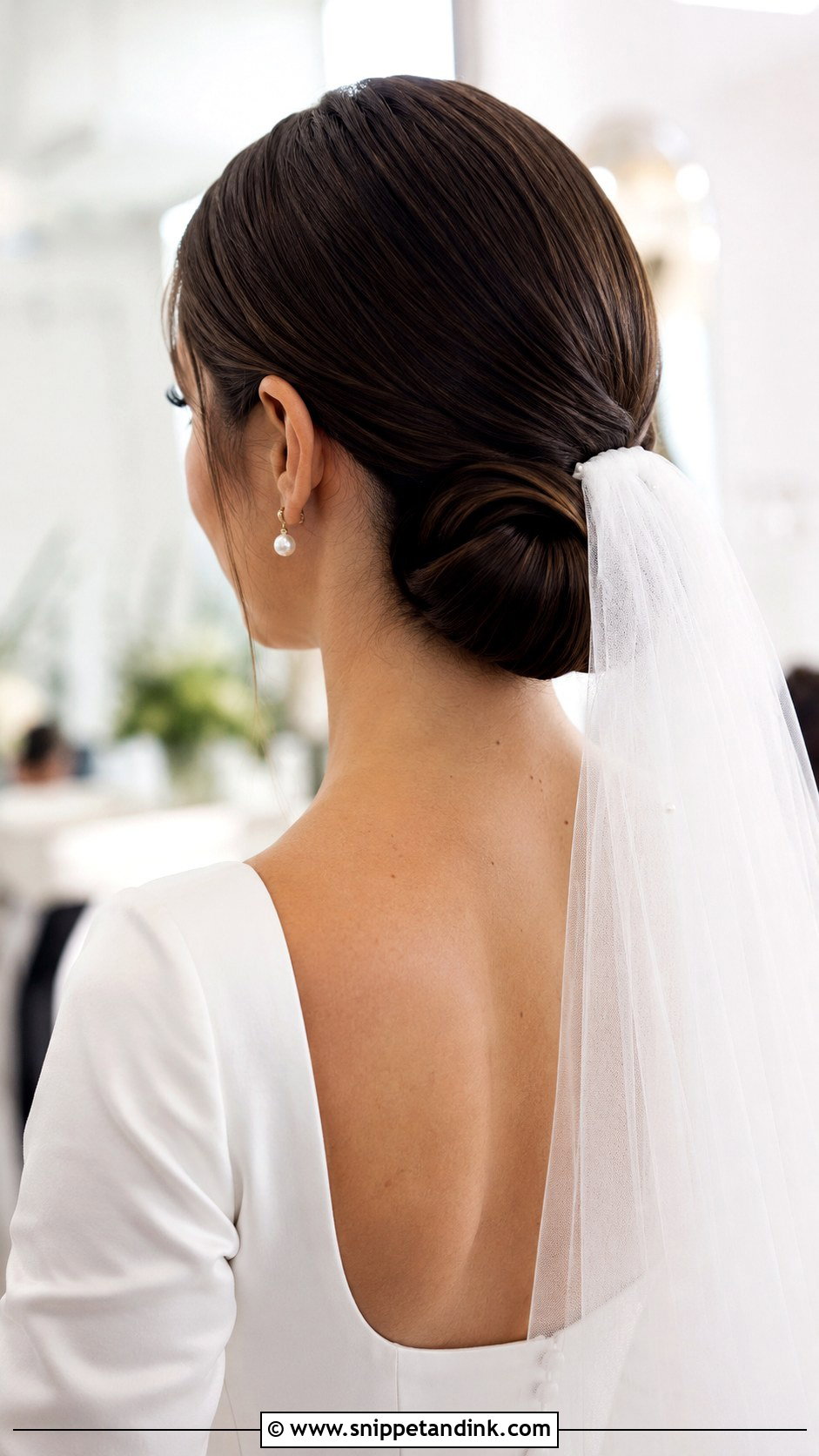 Classic Low Bun Wedding Hairstyle - Snippet and Ink - 25 Bride Wedding Hairstyle Ideas