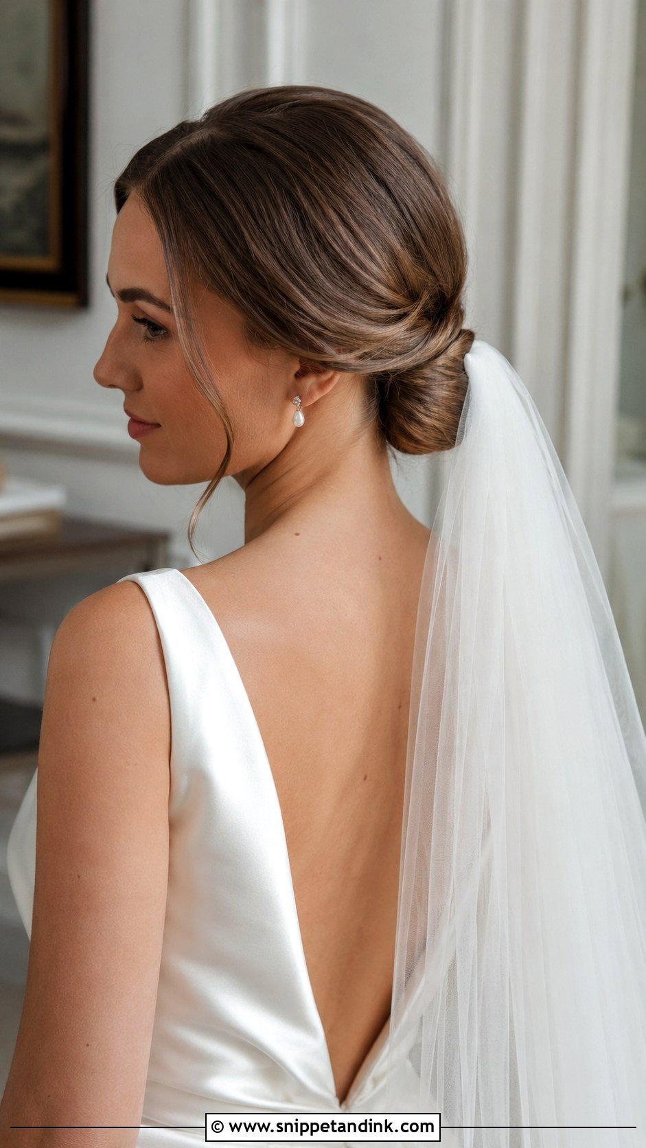Classic Low Bun Wedding Updo - Snippet and Ink - 20 Low Bridal Updo Ideas