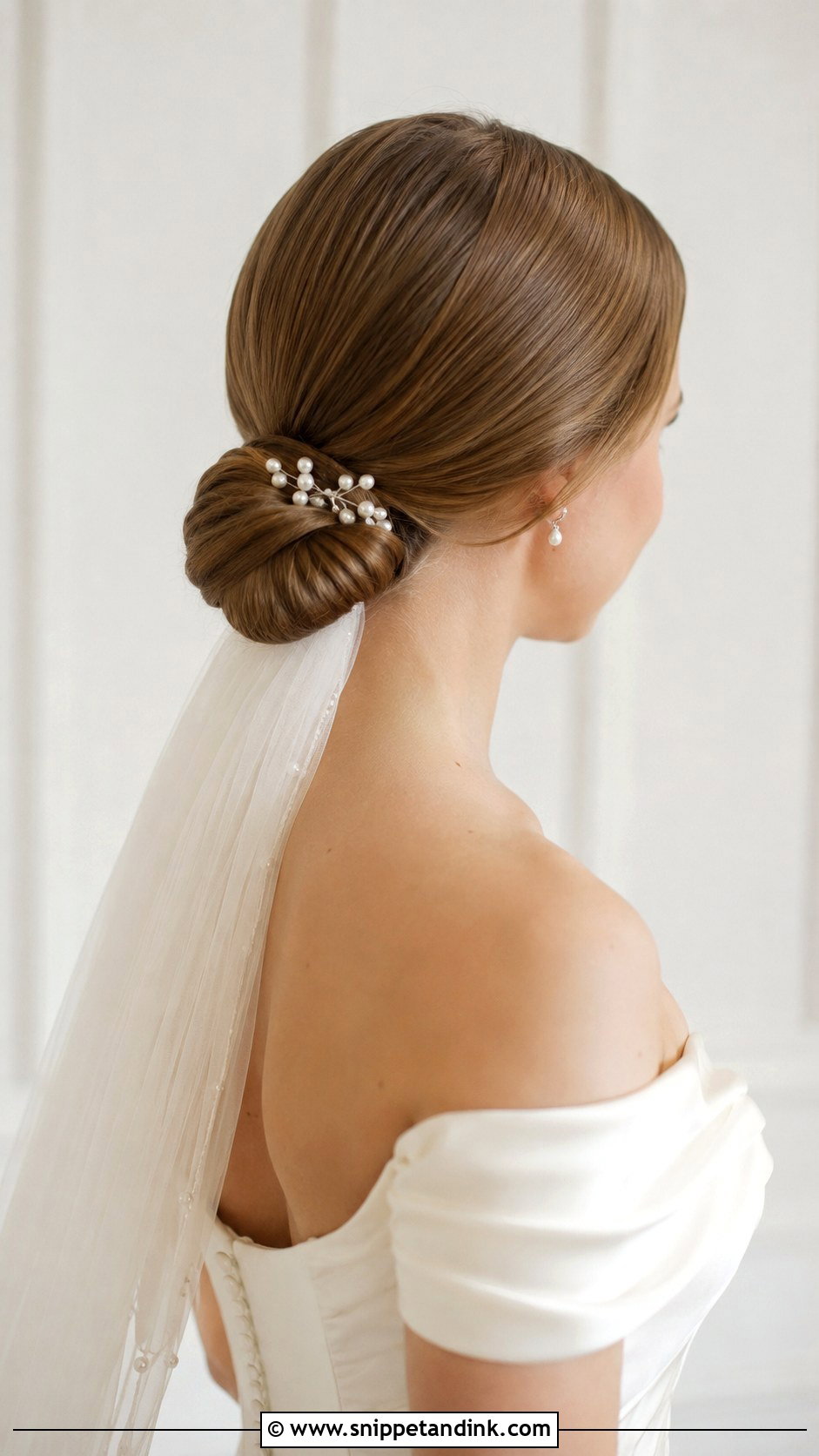 Classic Low Bun for Brides - Snippet and Ink - 25 Hairstyles for Brides