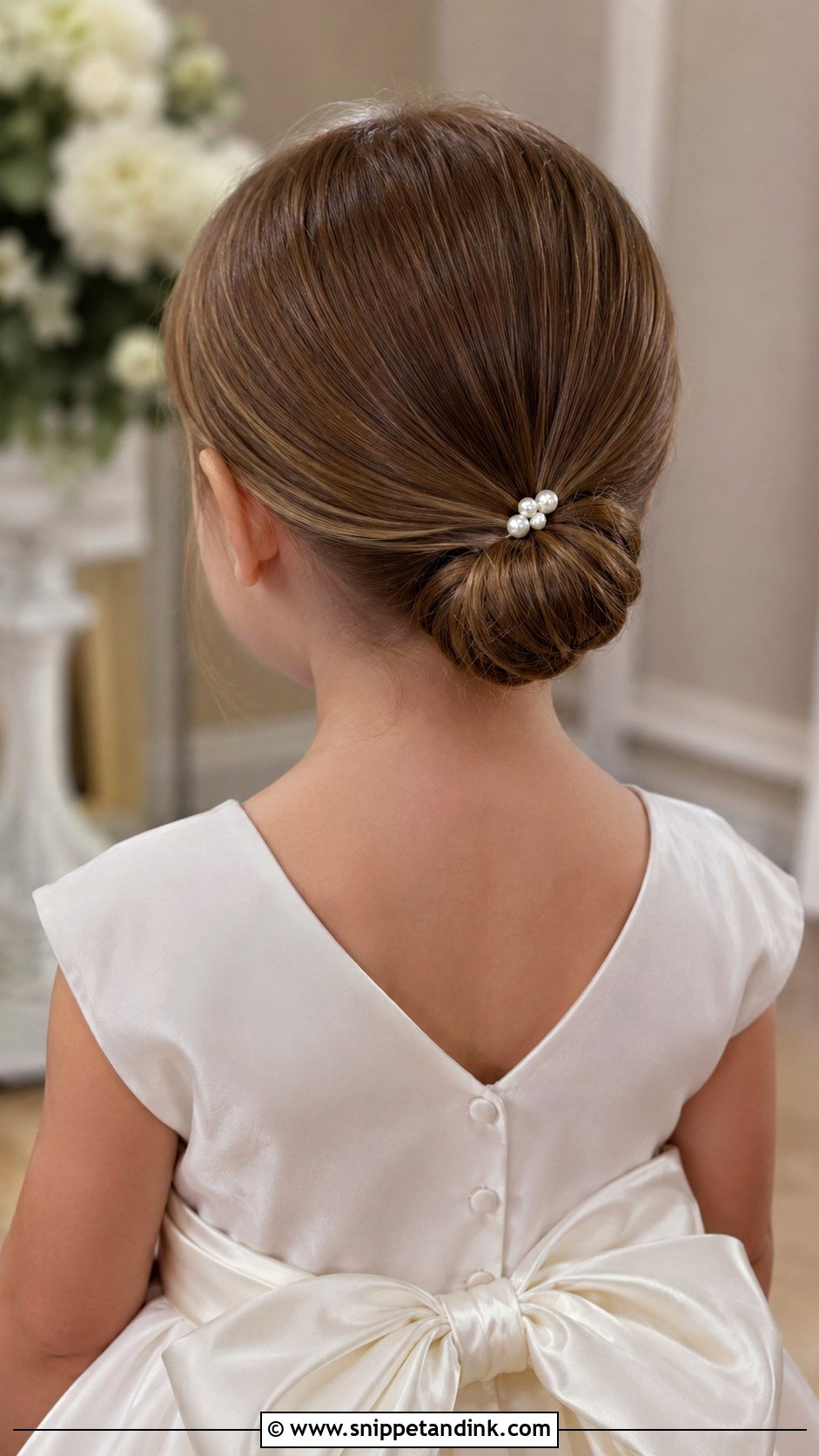 Classic Low Bun - Snippet and Ink - 20 Toddler Hair for Wedding Ideas