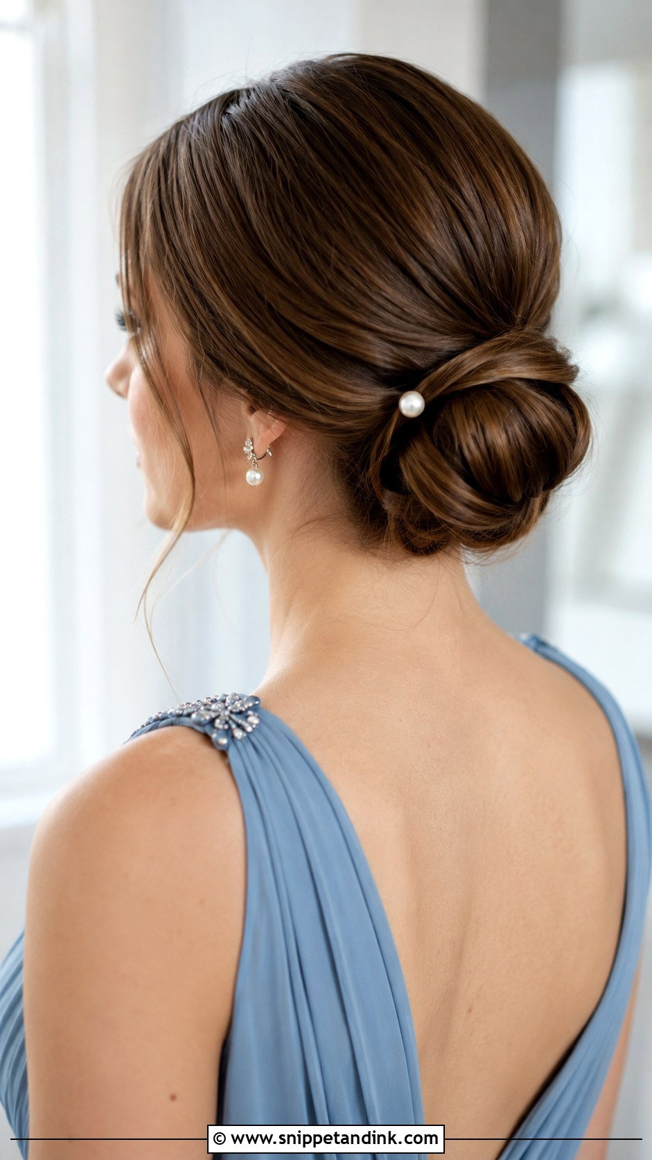 Classic Low Chignon - Snippet and Ink - 20 Wedding Hairstyles for Mother of Bride