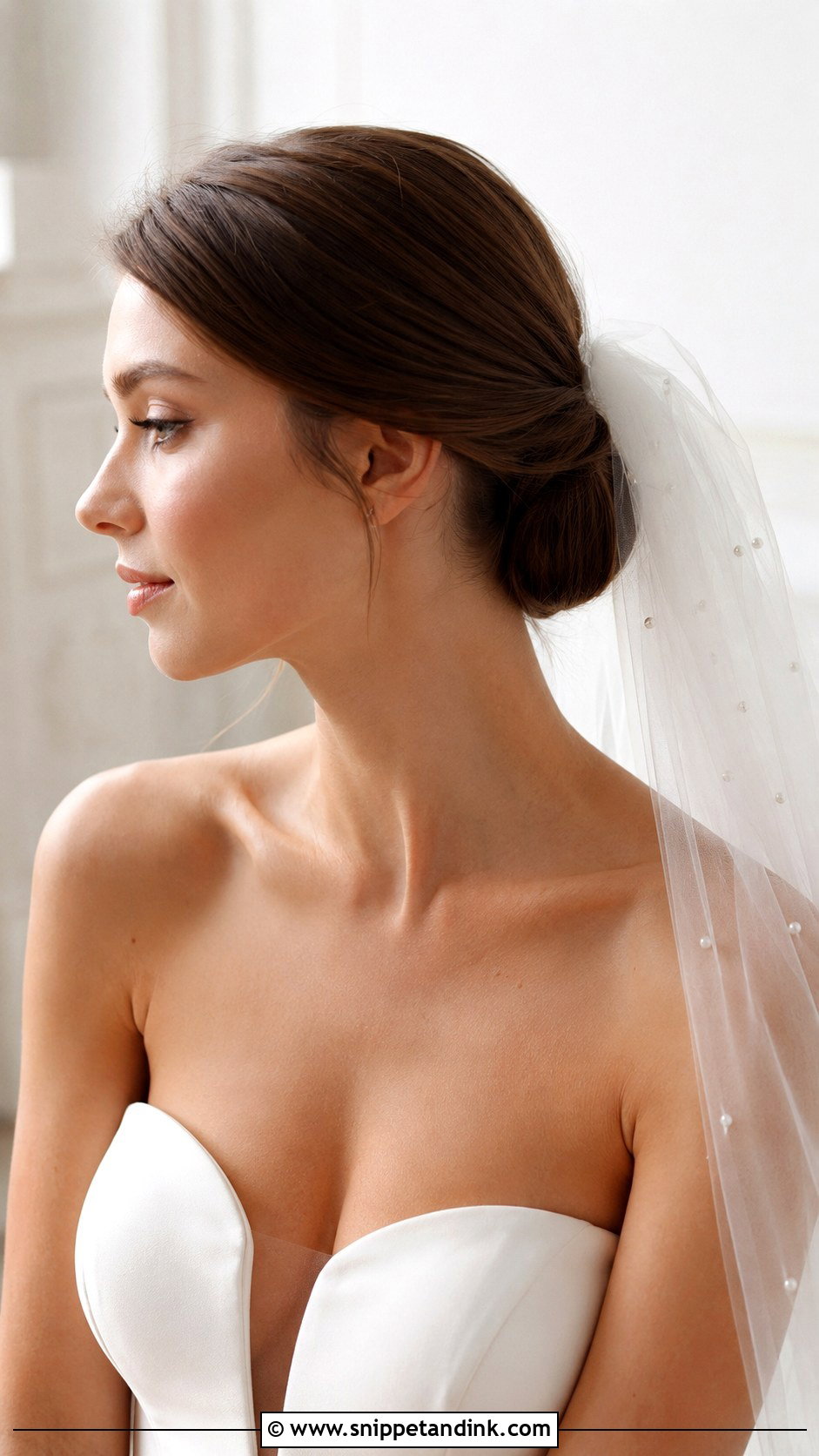 Classic Low Chignon - Snippet and Ink - 25 Wedding Hair Up Do Ideas