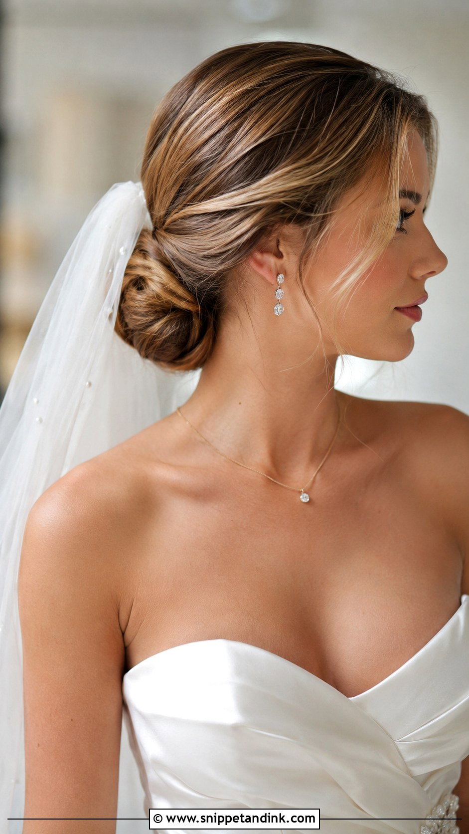 Classic Low Chignon - Snippet and Ink - 30 Wedding Hair Up Ideas