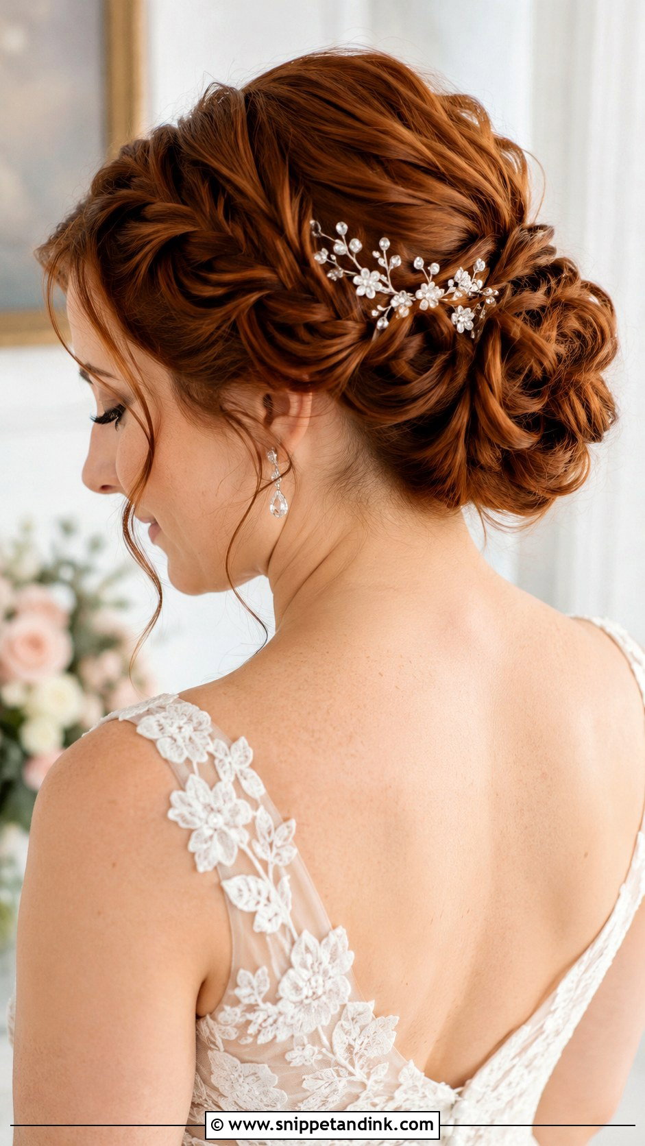 Classic Low Chignon Bridal Bun - Snippet and Ink - 25 Bride Bun Hairstyles
