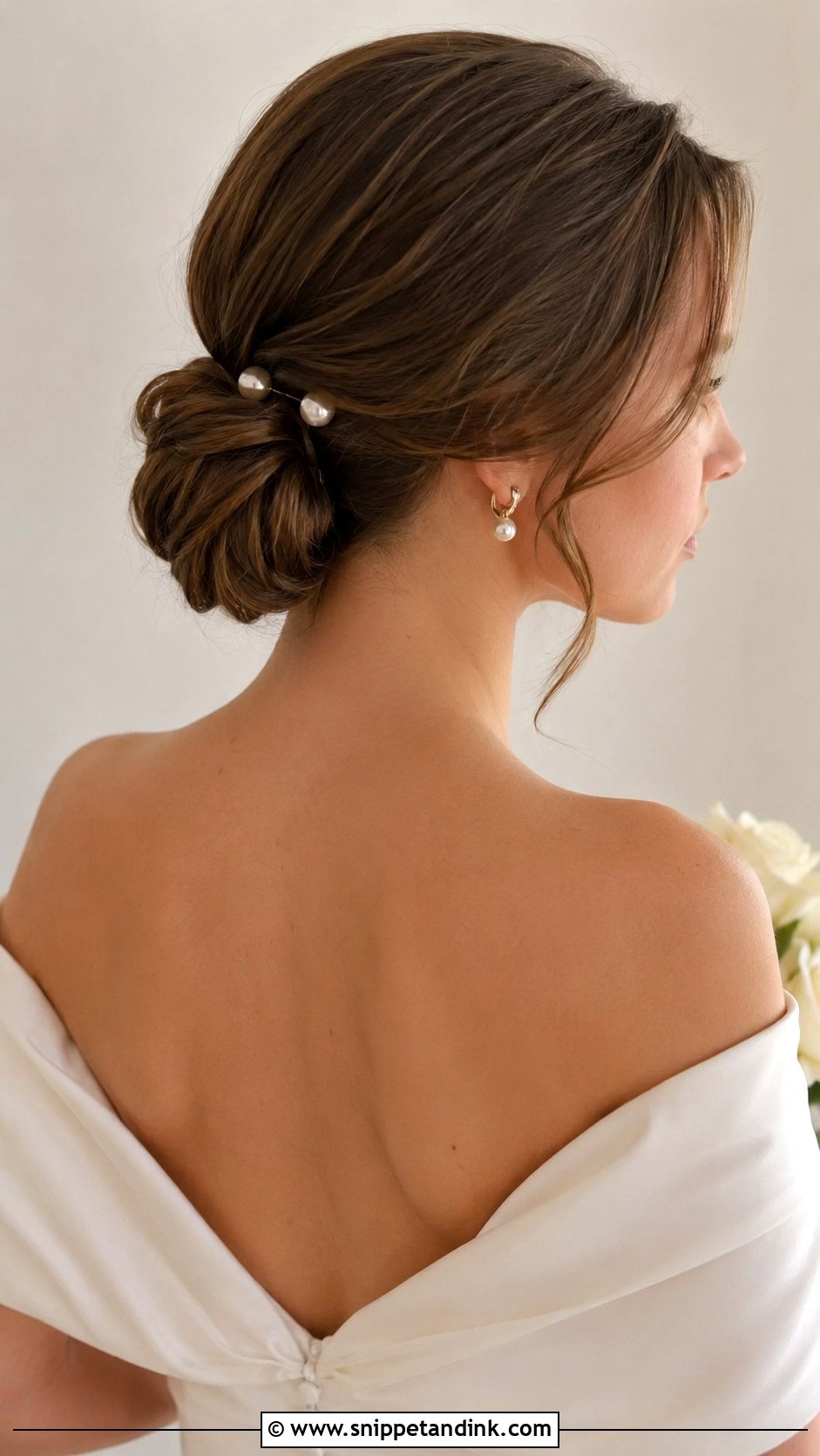 Classic Low Chignon Bridal Updo - Snippet and Ink - 20 Traditional Bridal Hairstyles
