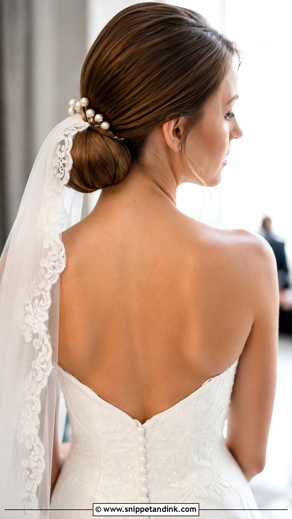 Classic Low Chignon Bun - Snippet and Ink - 20 Hairstyles for Weddings the Bride