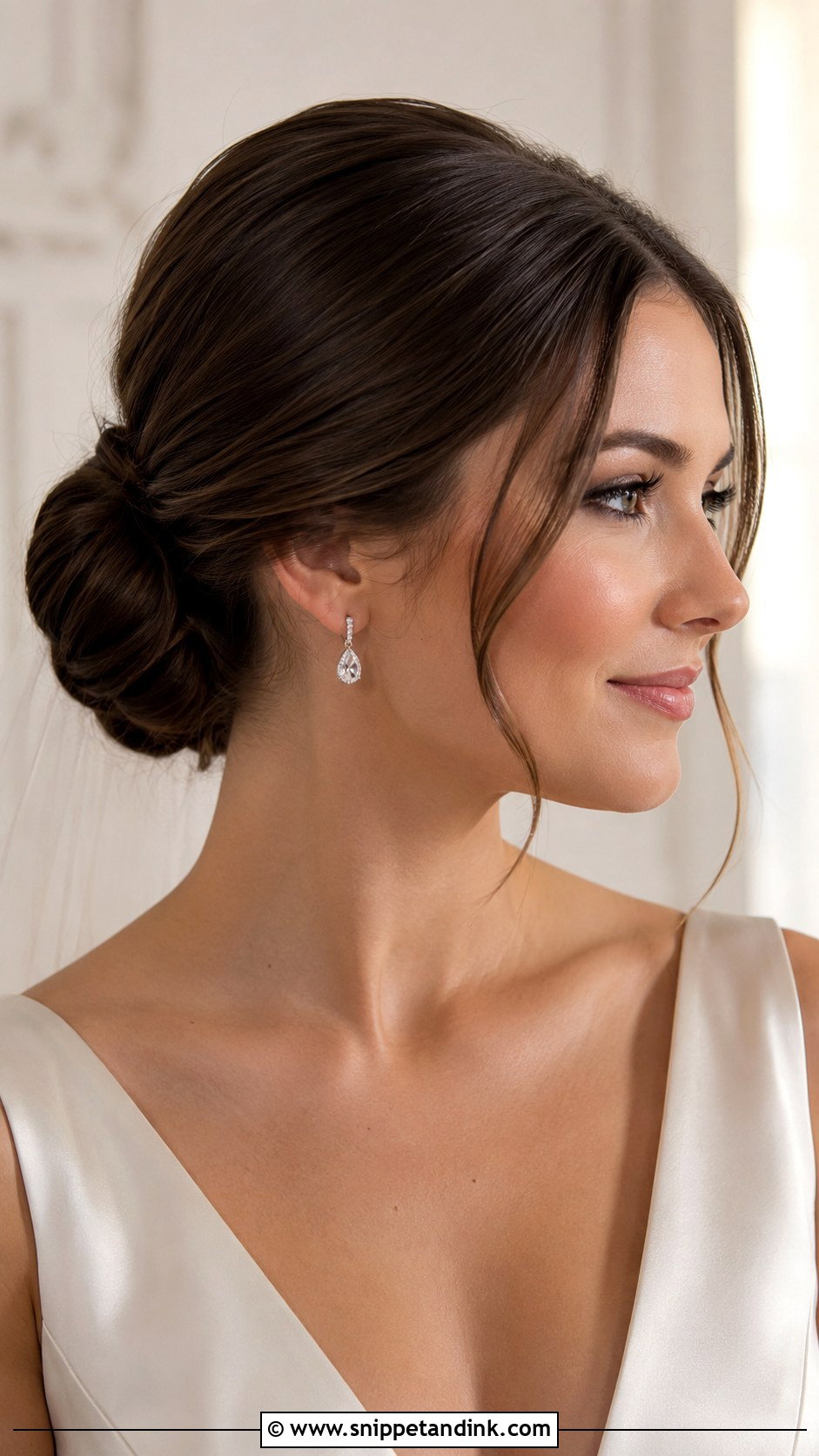 Classic Low Chignon Bun - Snippet and Ink - 20 Kate Middleton Wedding Hair Ideas