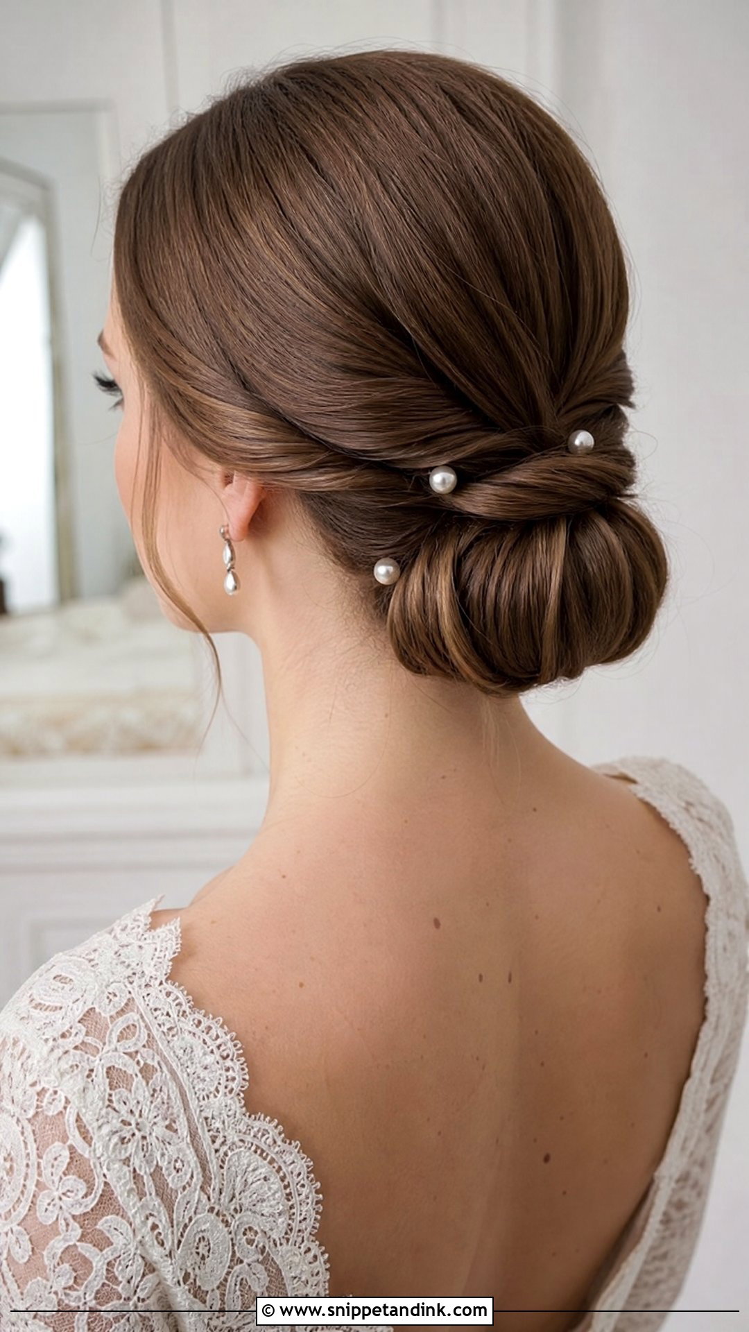 Classic Low Chignon Updo - Snippet and Ink - 20 Hair Updo for Wedding Ideas