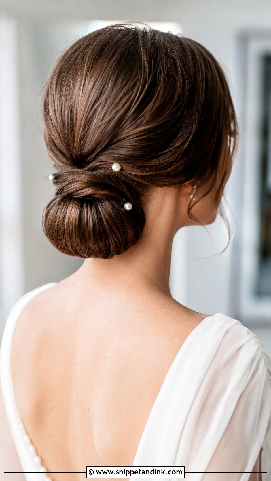 Classic Low Chignon Updo - Snippet and Ink - 35 Wedding Hair Updo Ideas