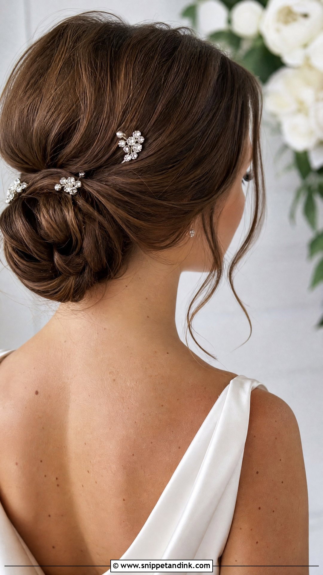 Classic Low Chignon Updo - Snippet and Ink - 20 Bridal Hair Design Ideas