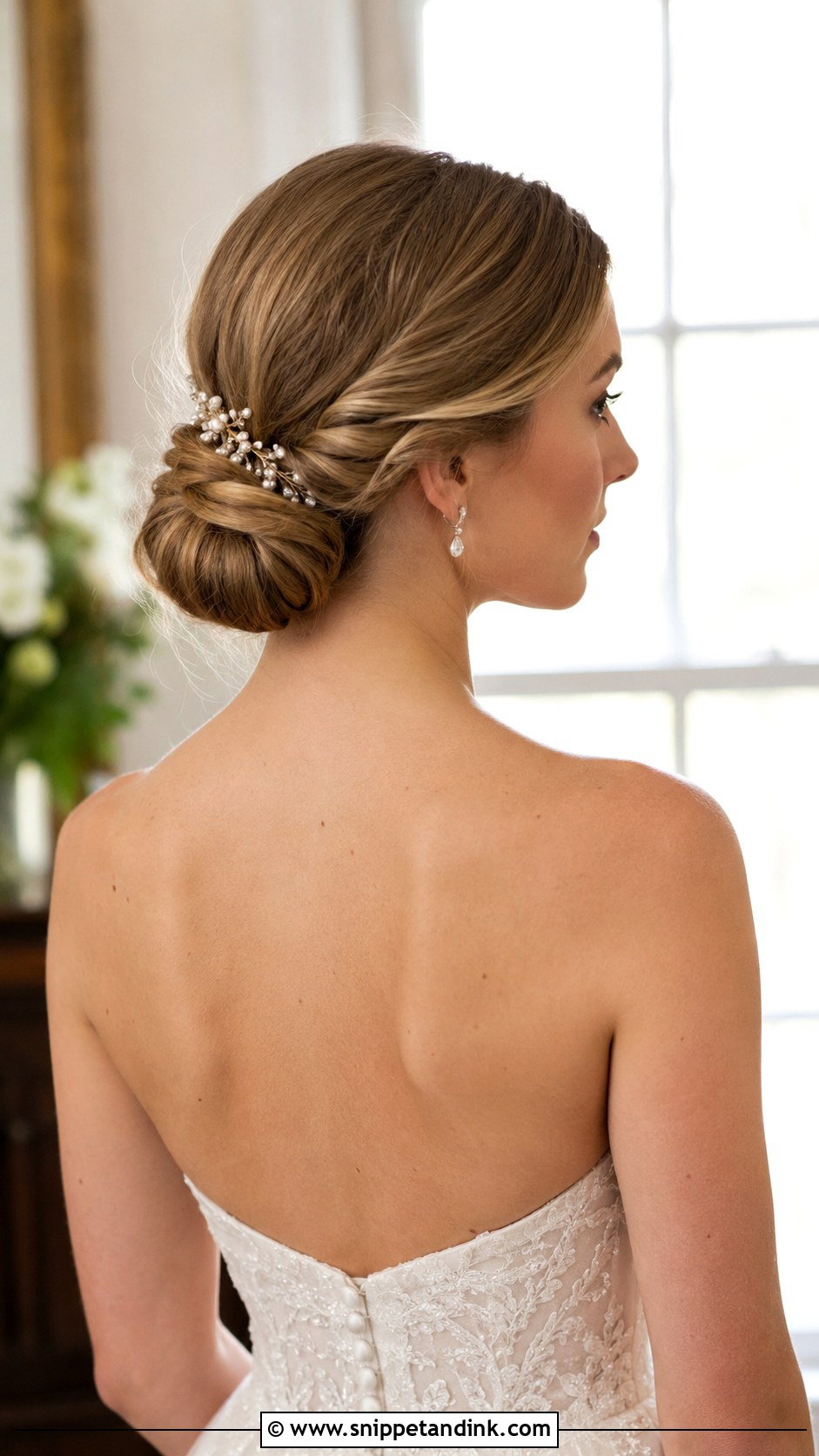 Classic Low Chignon Wedding Updo - Snippet and Ink - 20 Wedding Bride Updo Hairstyles