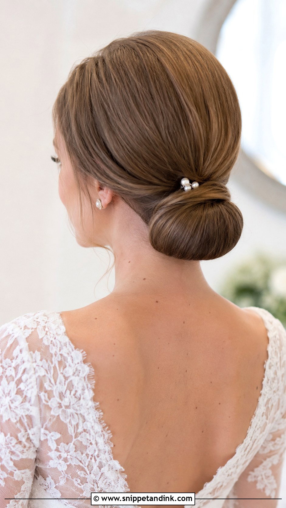Classic Low Chignon Wedding Updo - Snippet and Ink - 20 Classy Elegant Updo Wedding Hairstyles