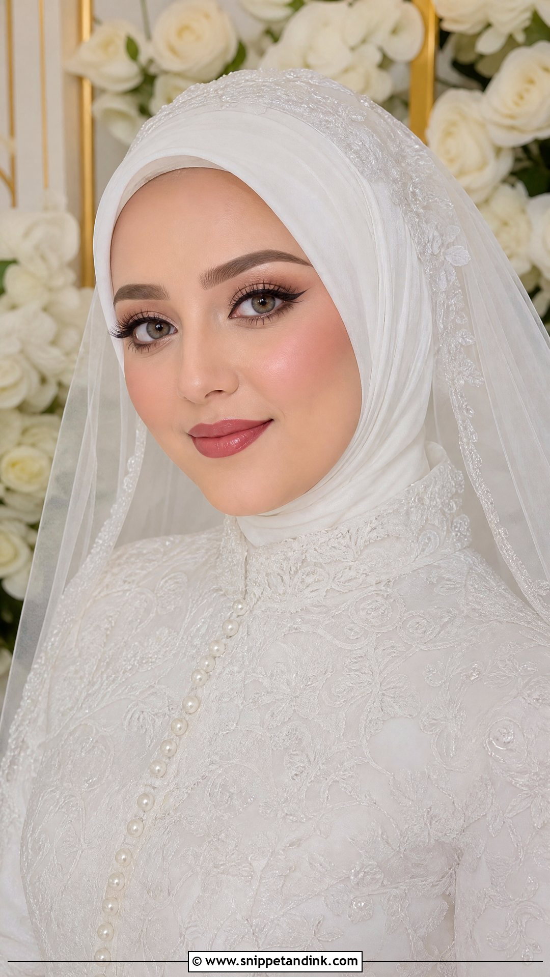 Classic Muslim Bridal Makeup With Winged Liner - Snippet and Ink - 20 Muslim Bridal Makeup Ideas