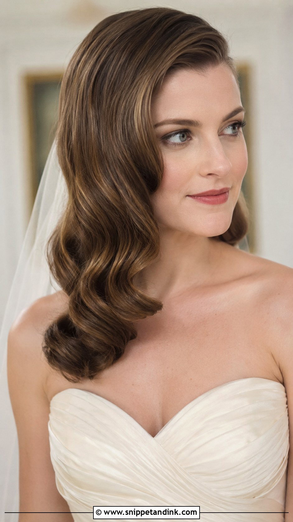 Classic Old Hollywood Waves - Snippet and Ink - 20 Hollywood Bridal Hair Ideas