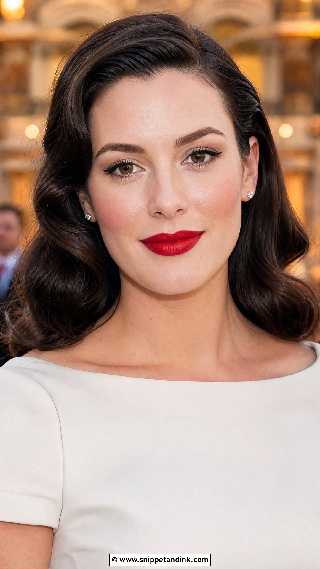 Classic Red Lip Bridal Makeup - Snippet and Ink - 25 Classic Bridal Makeup Ideas