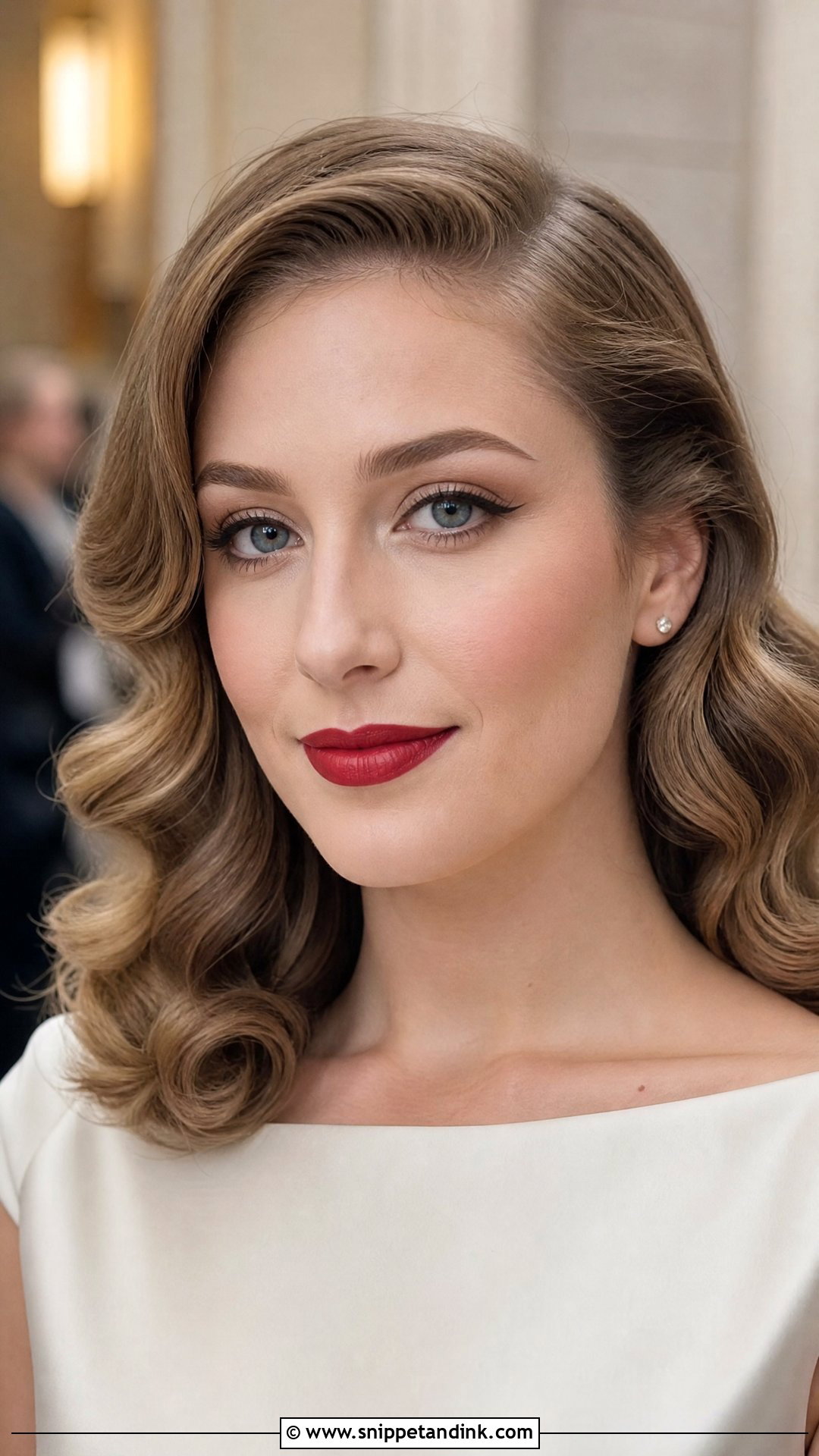 Classic Red Lip Bridal Makeup - Snippet and Ink - 20 Fresh Bridal Makeup Ideas