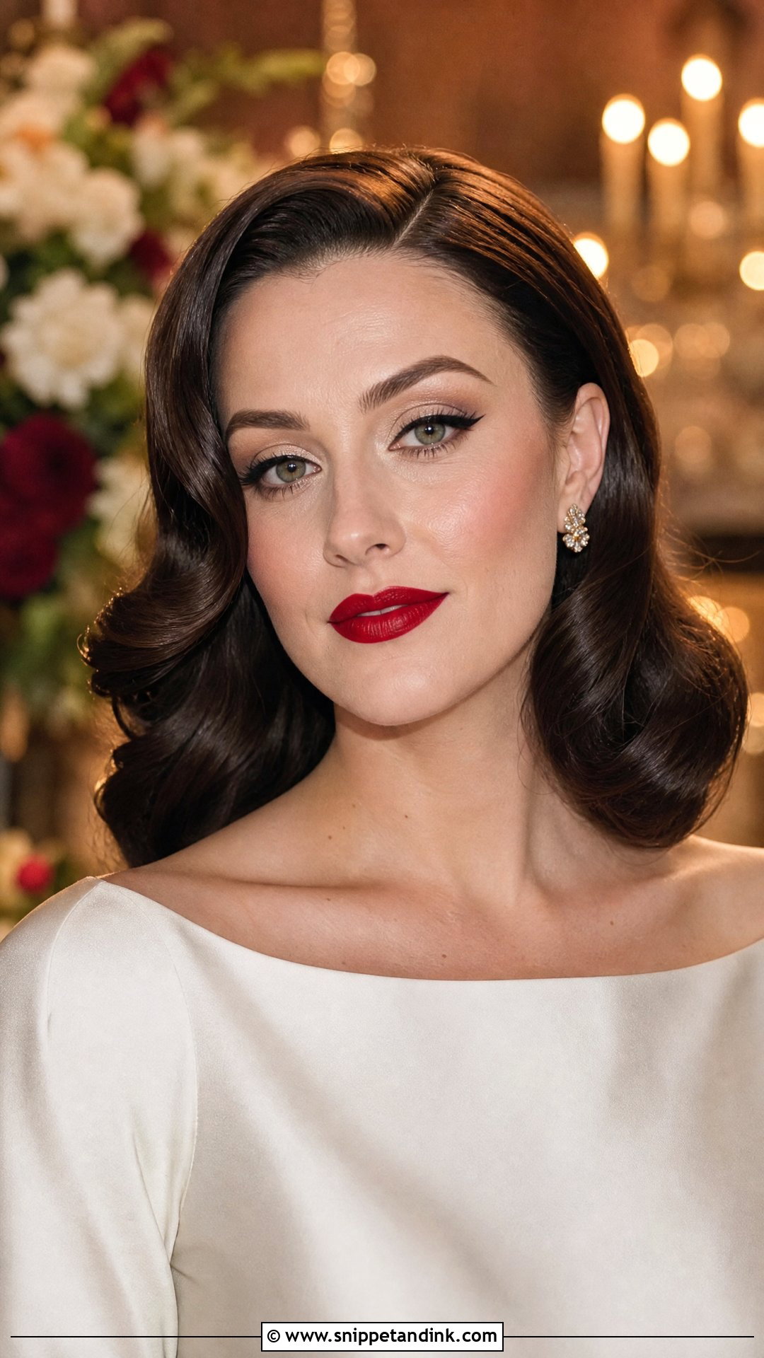 Classic Red Lip HD Bridal Makeup - Snippet and Ink - 20 Bridal HD Makeup Looks