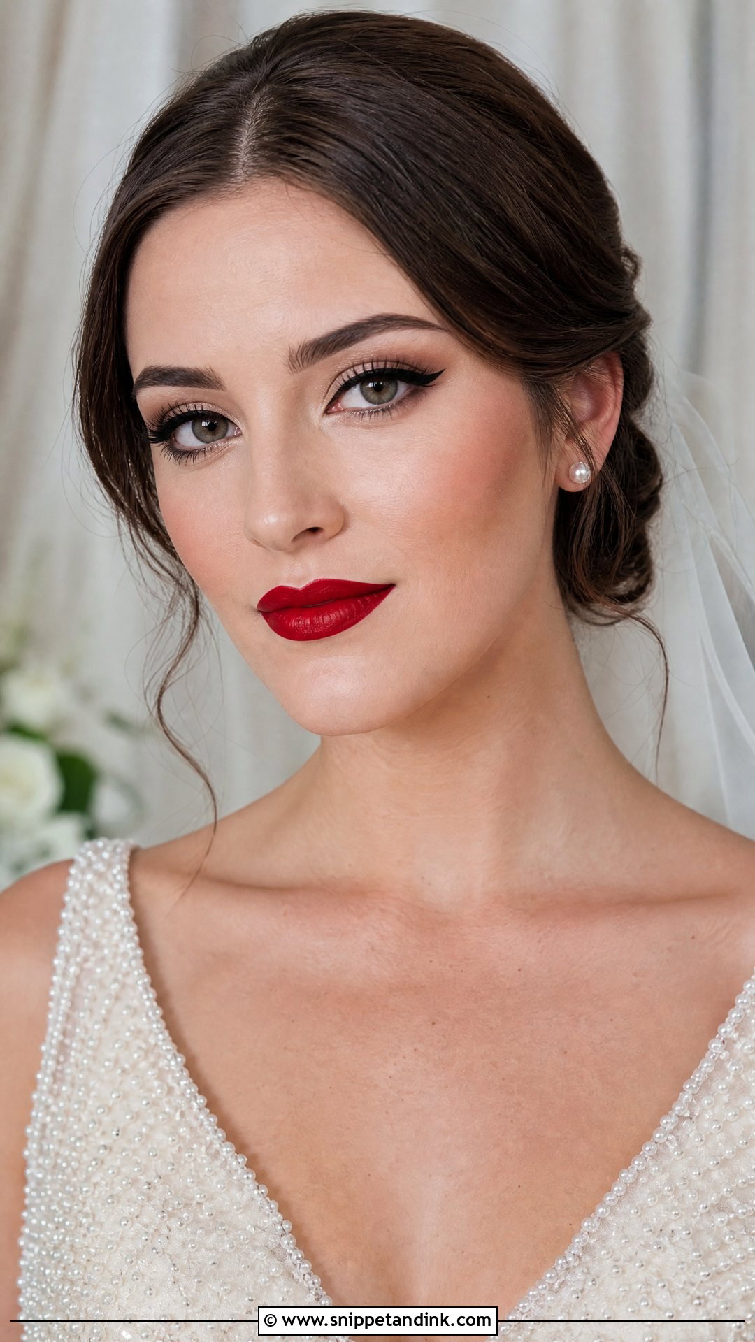 Classic Red Lip Marriage Makeup - Snippet and Ink - 25 Marriage Makeup Ideas