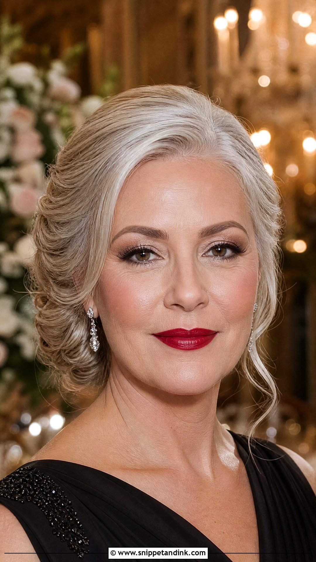 Classic Red Lip Mother Of Bride Makeup - Snippet and Ink - 30 Mother of Bride Makeup Ideas